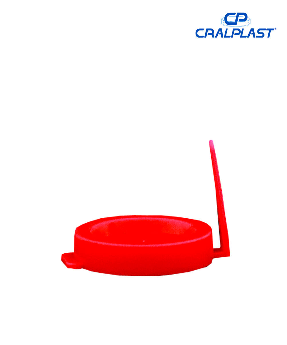 Tampa  para tubo cônico PS 18159 vermelha